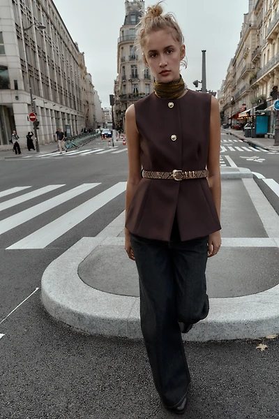 GILET AVEC CEINTURE