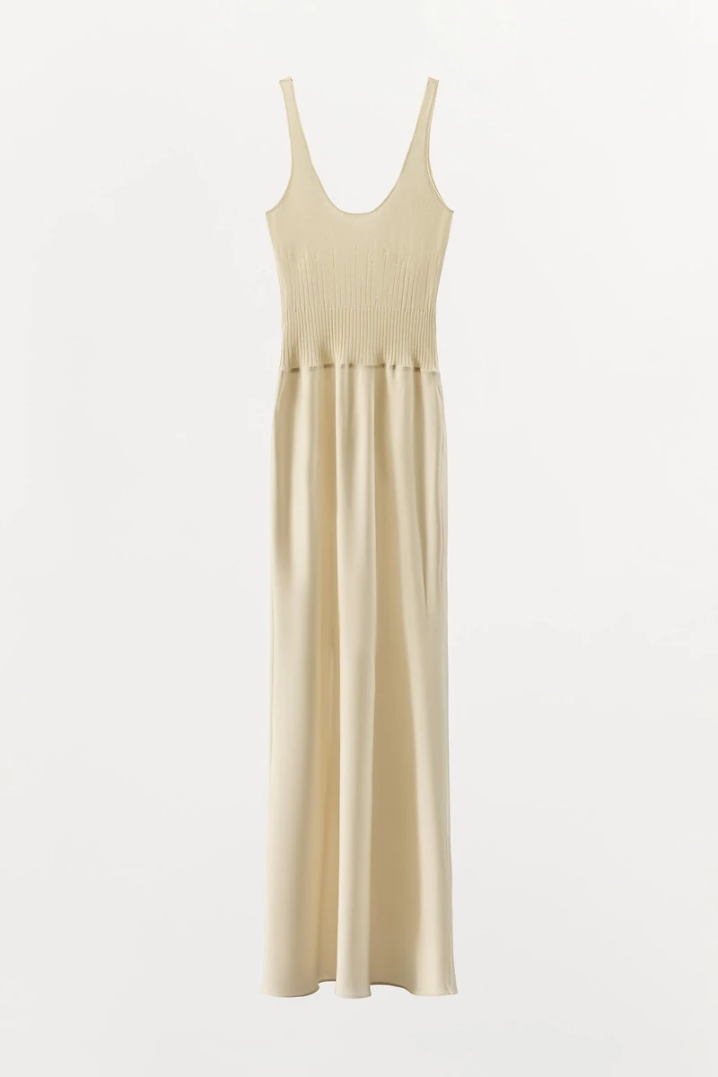 COMBINATION KNIT DRESS
