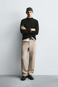 RIB MOCK NECK JUMPER