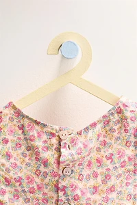 ZARA TIMELESS - FLORAL LINEN TOP