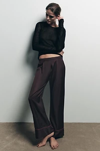 CONTRAST STRIPE PAJAMA PANTS