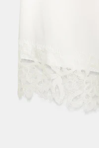 T-SHIRT HEAVY COTTON DENTELLE