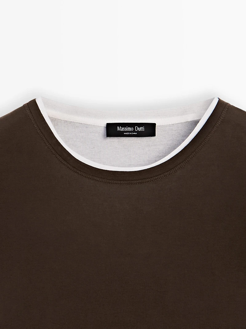Long sleeve layered T-shirt
