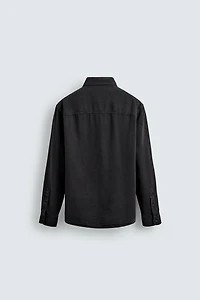 WASHED COTTON LINEN SHIRT