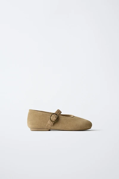 BALLERINES EN CUIR