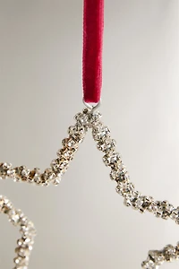 TEXTURED CHRISTMAS STAR TREE DECORATION