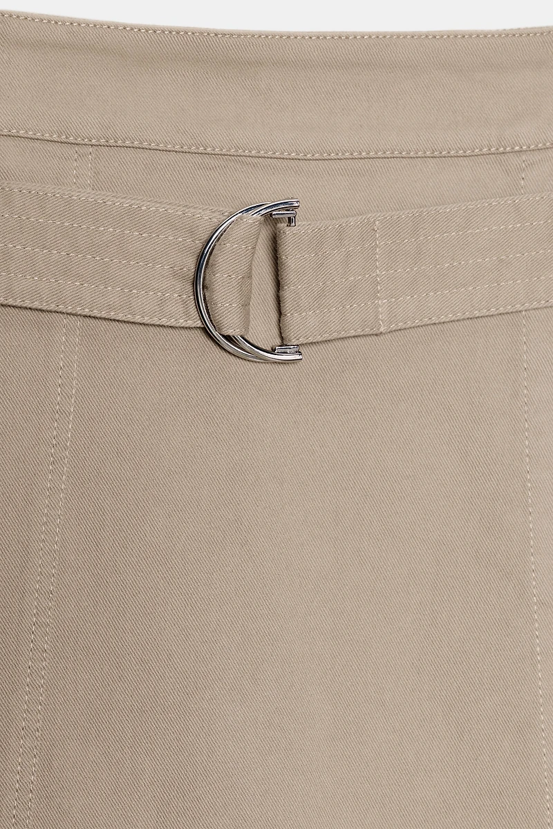 CARGO MIDI SKIRT WITH BELT