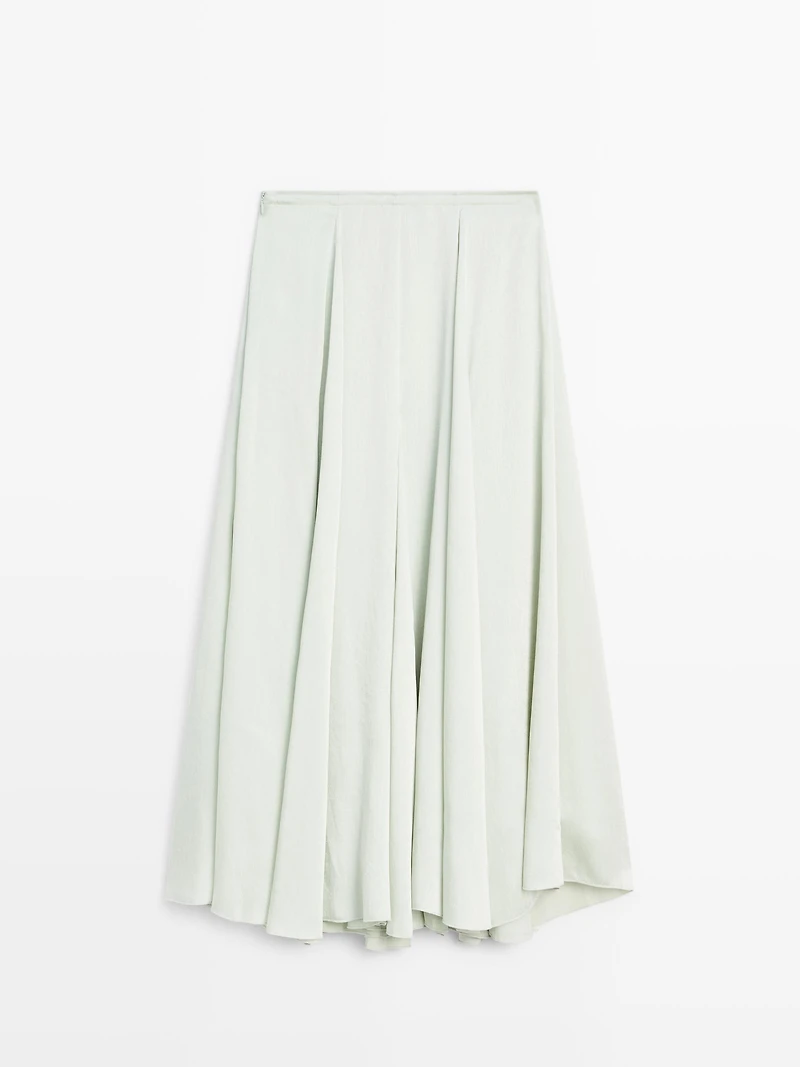 Jupe midi fluide et ample