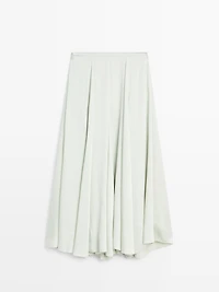 Jupe midi fluide et ample