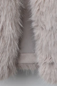 VESTE COURTE EFFET FOURRURE