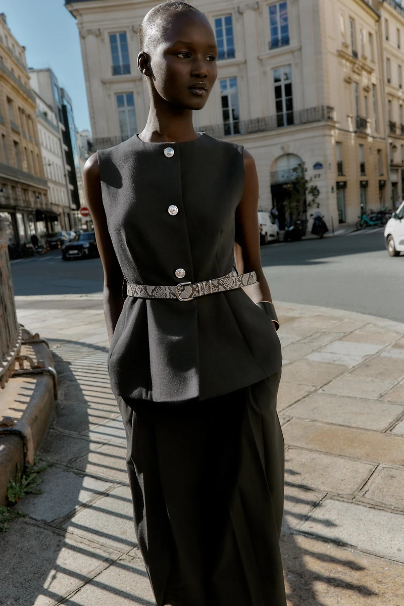 BELTED VEST