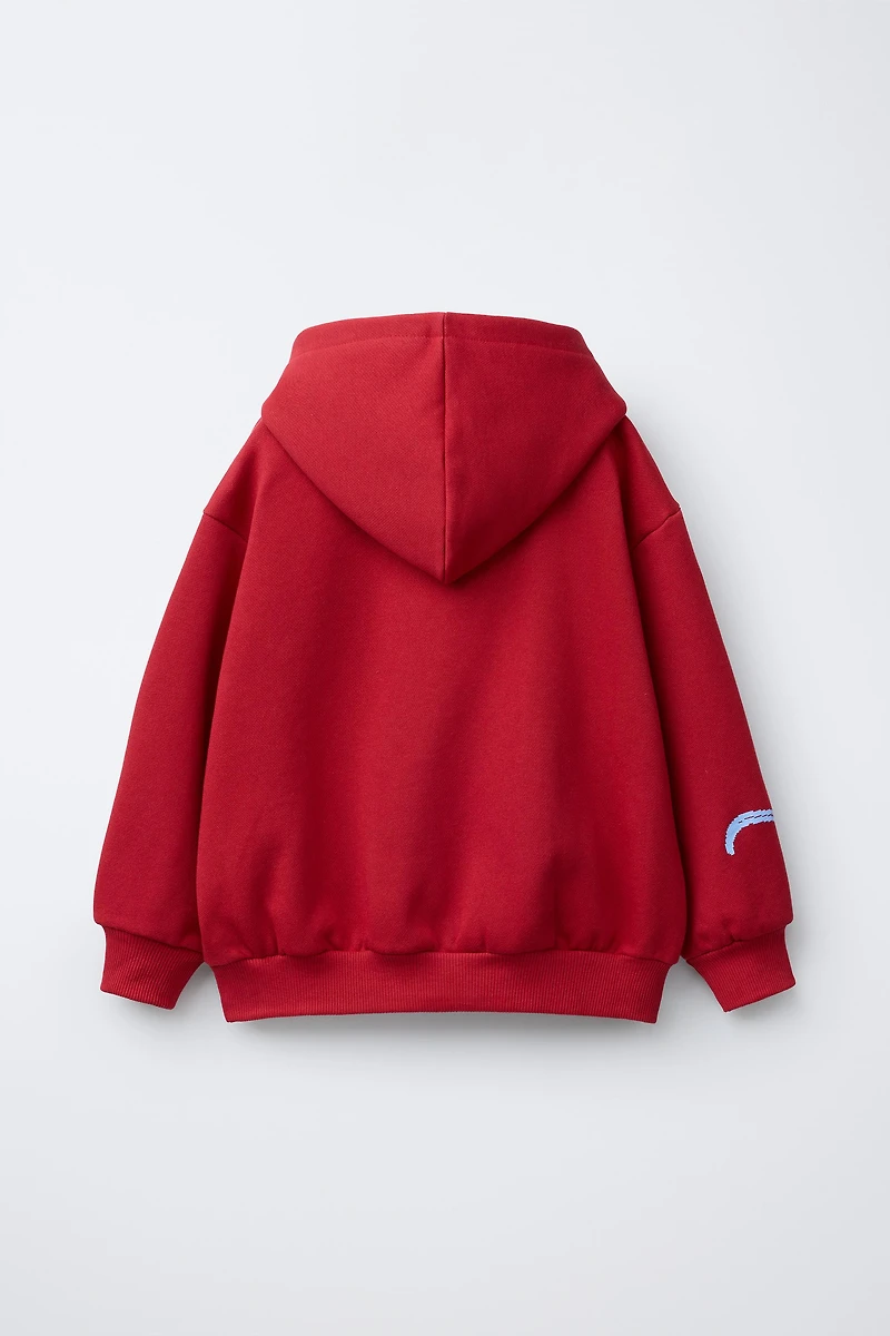 PRINTED HOODIE SWEATSHIRT