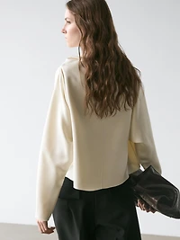 Flowing V-neck top - STUDIO