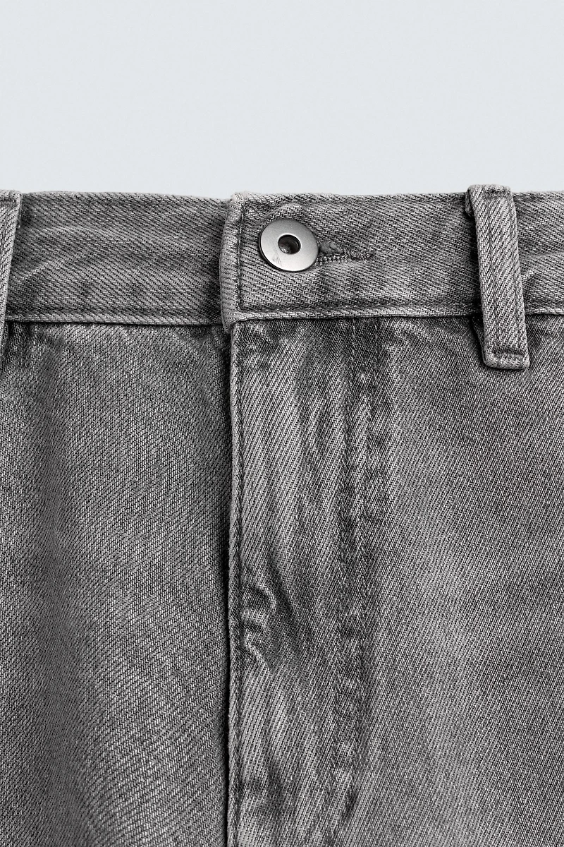 WASHED CARPENTER POCKET JEANS