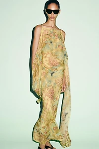 ZW COLLECTION PRINTED BOW DRESS