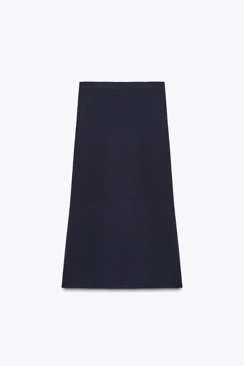 MIDI PLAIN KNIT SKIRT