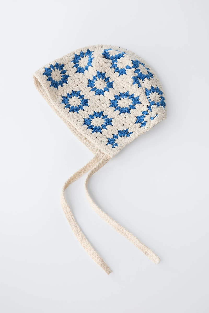 CROCHET KNIT BONNET