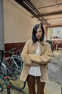 FAUX LEATHER FLARE PANTS