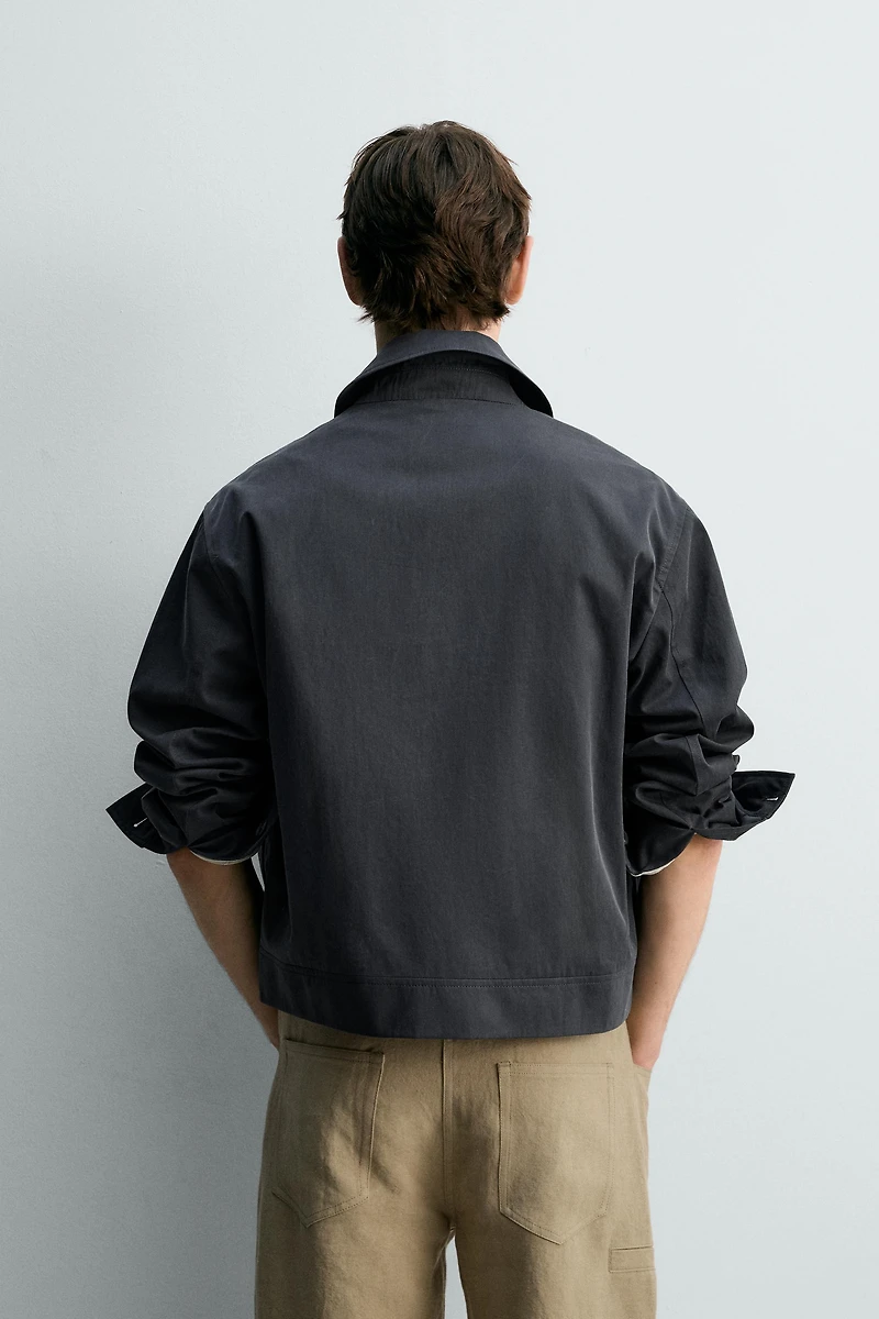 RELAXED FIT COTTON JACKET