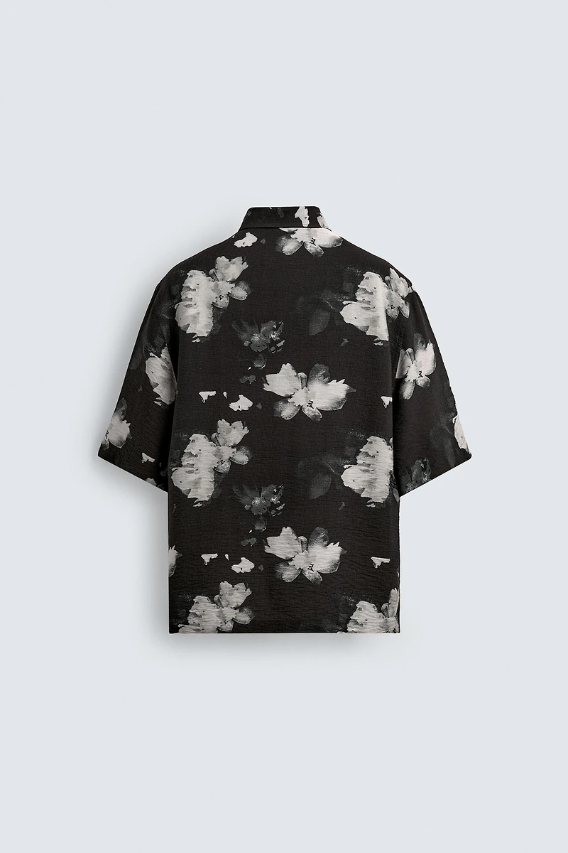 FLUID FLORAL PRINT SHIRT