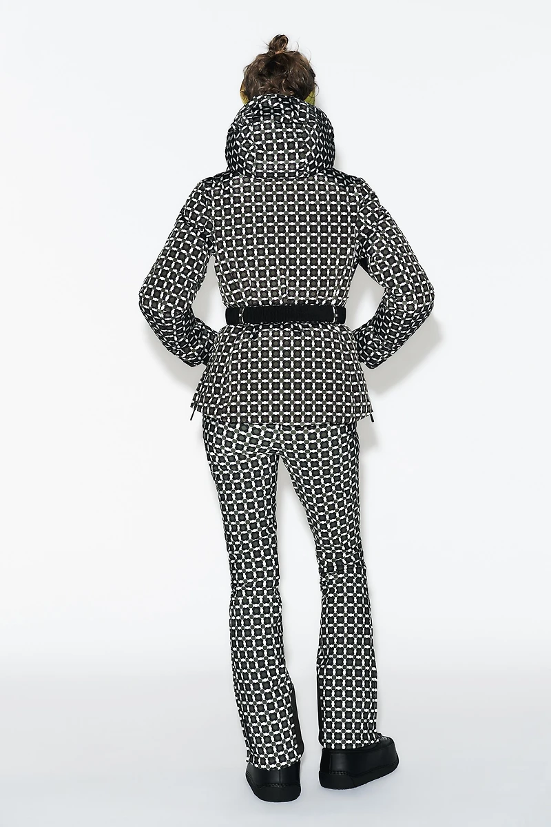 HOODED WATER RESISTANT WINDPROOF DOWN COAT RECCO® TECHNOLOGY SKI COLLECTION