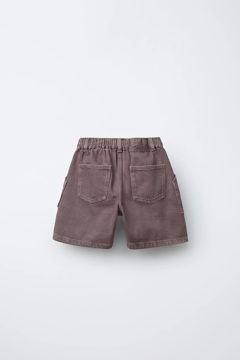 WORKER TWILL BERMUDA SHORTS