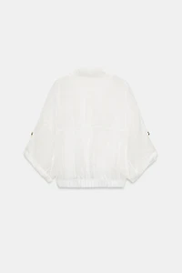 BLOUSE SAFARI MANCHES RETROUSSÉES