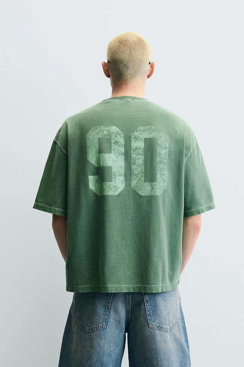 WASHED GRAPHIC BOXY FIT T-SHIRT
