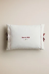 KIDS' "BORN IN 2026" THROW PILLOW COVER