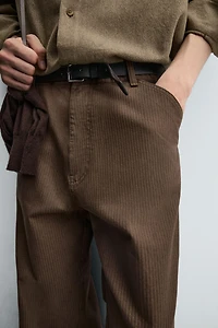 WASHED STRAIGHT FIT PANTS