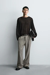 PULLOVER OPENWORK KNIT SWEATER