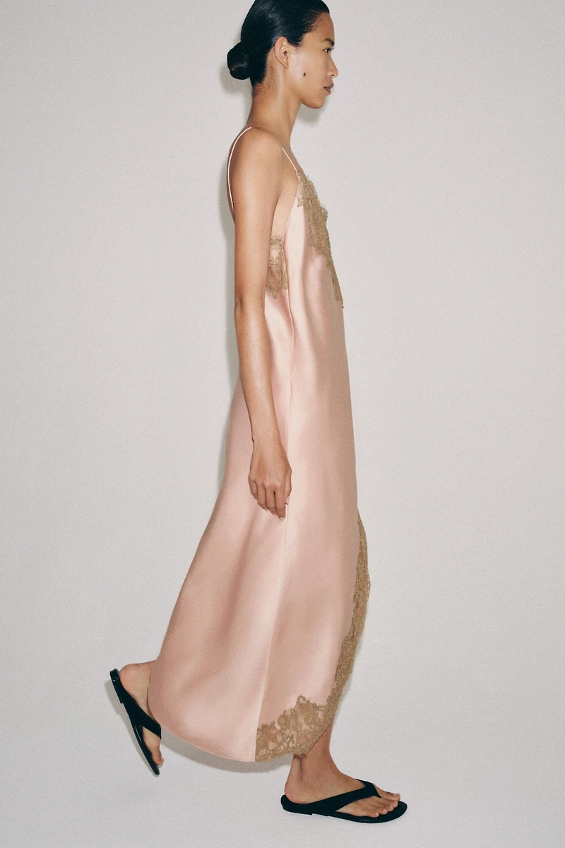 ZW COLLECTION SATIN LACE DRESS
