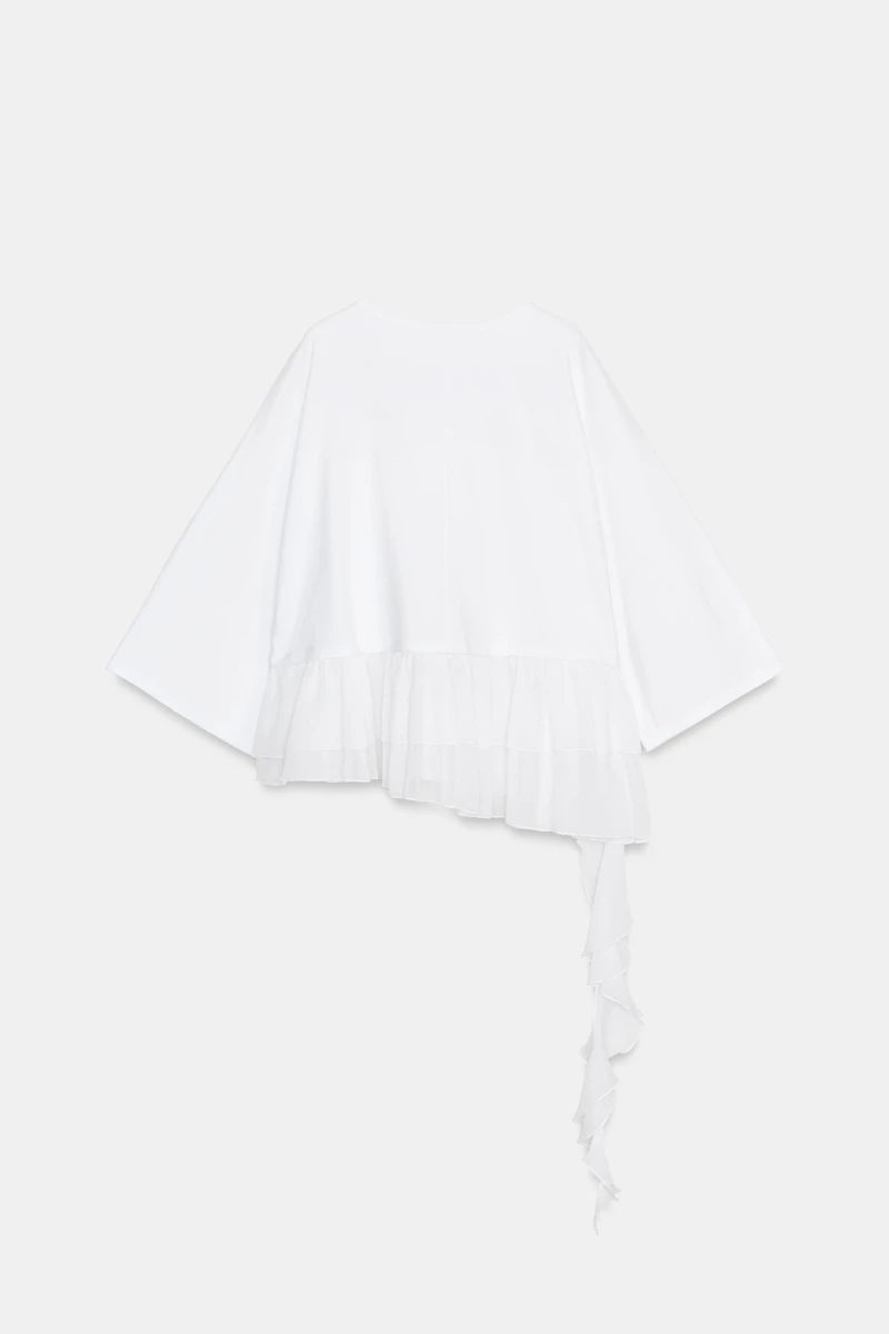 COMBINATION RUFFLE TOP