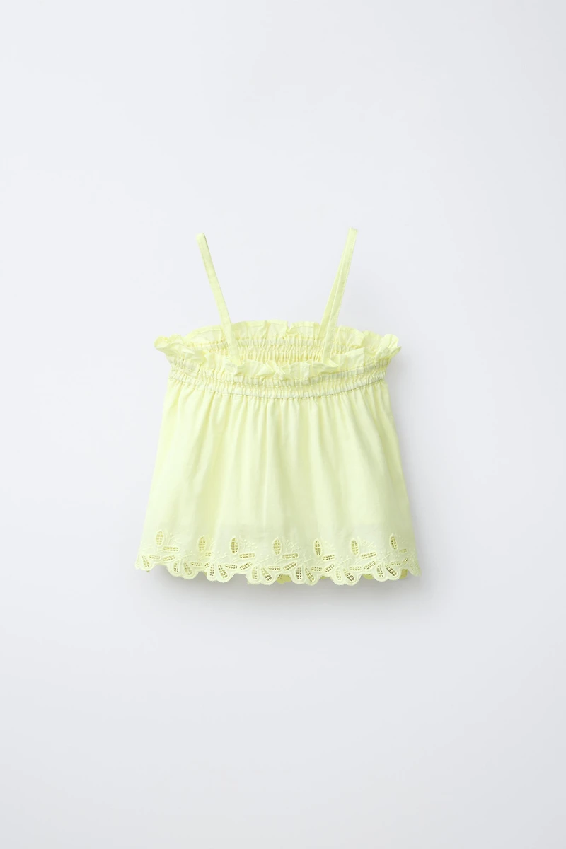 EMBROIDERED TOP
