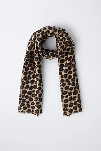 SOFT TOUCH ANIMAL PRINT SCARF