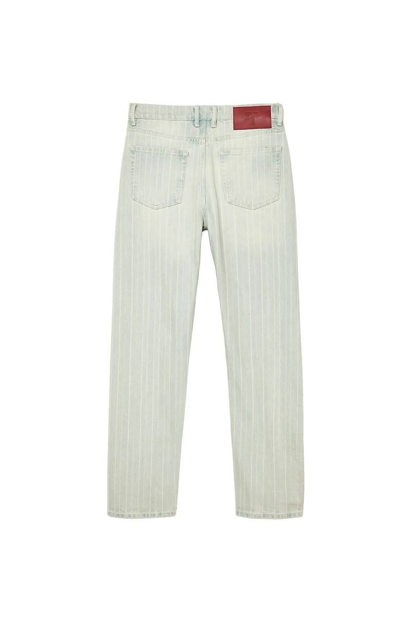HERRINGBONE STRAIGHT FIT JEANS