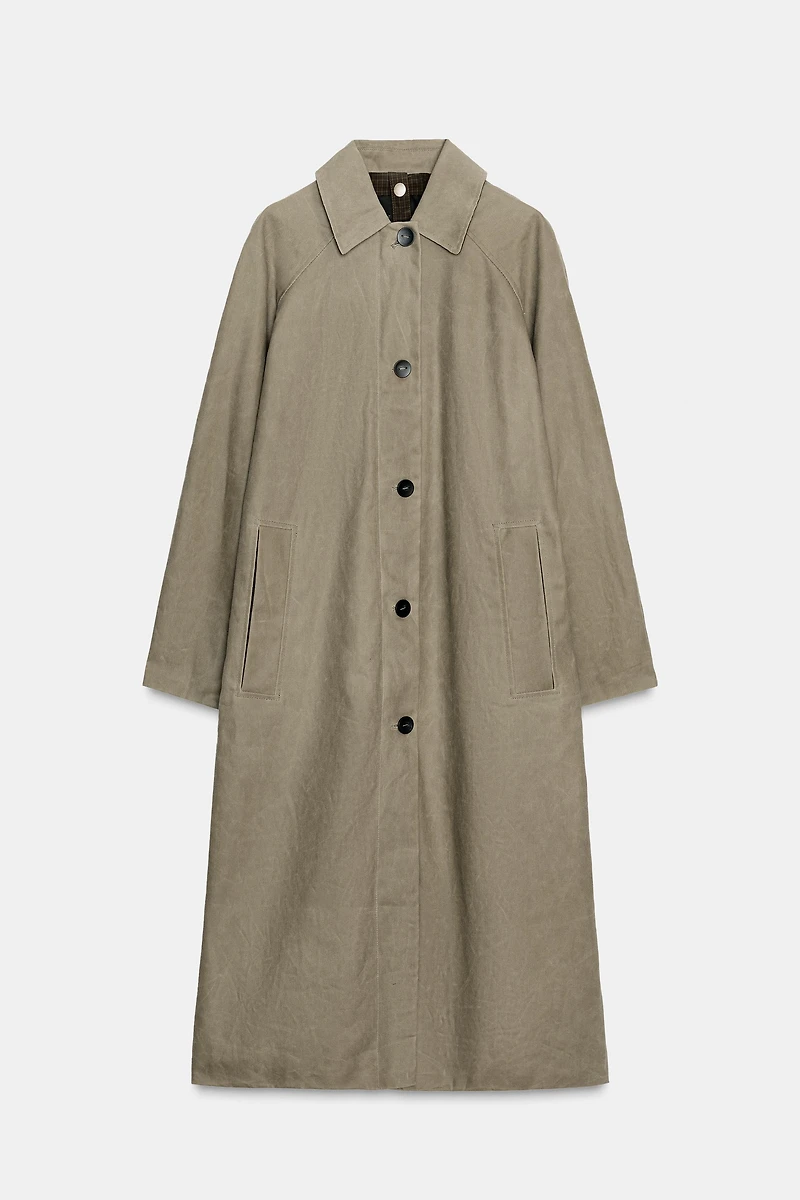 ZW COLLECTION LIMITED EDITION WAXED TRENCH COAT