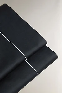 SCALLOPED SATEEN FLAT SHEET (500 THREAD COUNT)