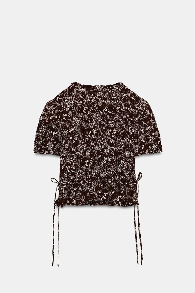 EMBROIDERED TOP