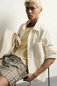 WASHED CHECKERED SHORTS