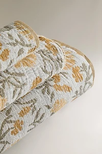 SERVIETTE DE BAIN GAZE JACQUARD