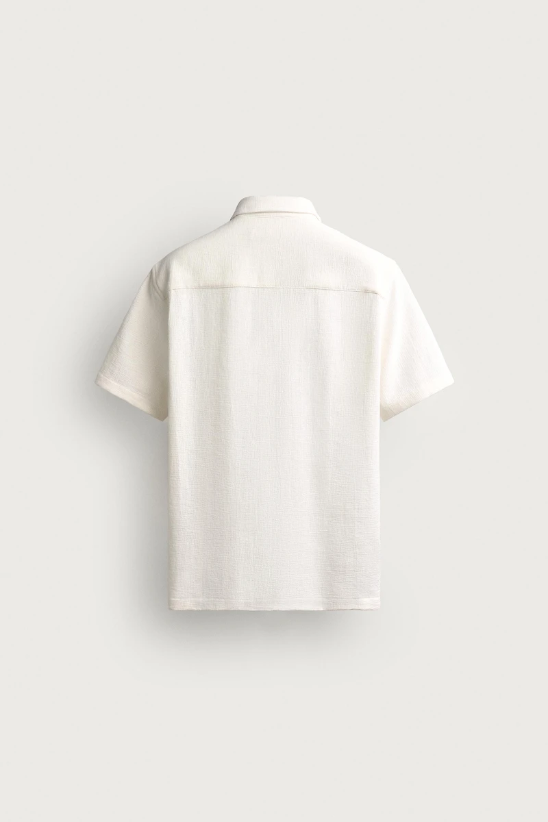 REGULAR FIT TEXTURED SHIRT
