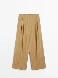 Pantalon wide leg à pinces