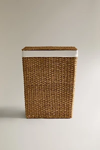 LAUNDRY HAMPER WITH FABRIC LINING