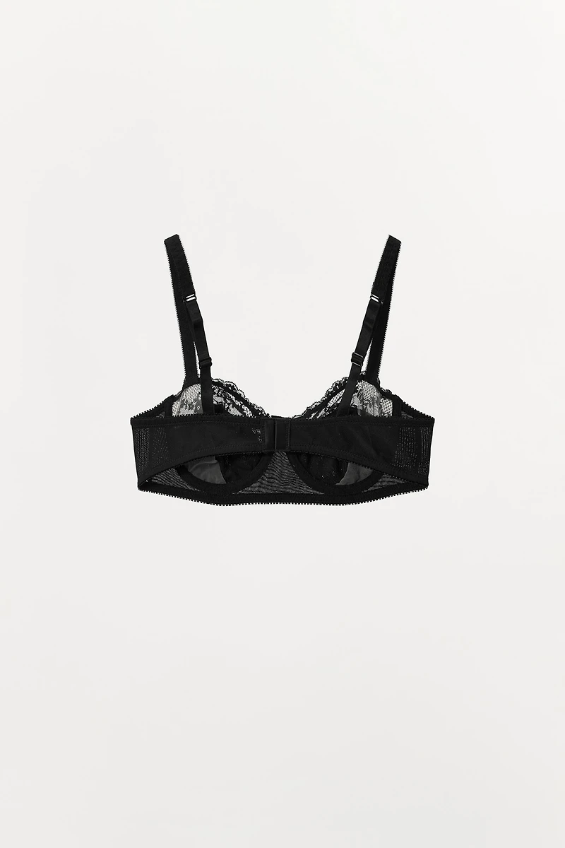 POINTELLE LACE UNDERWIRE BRA
