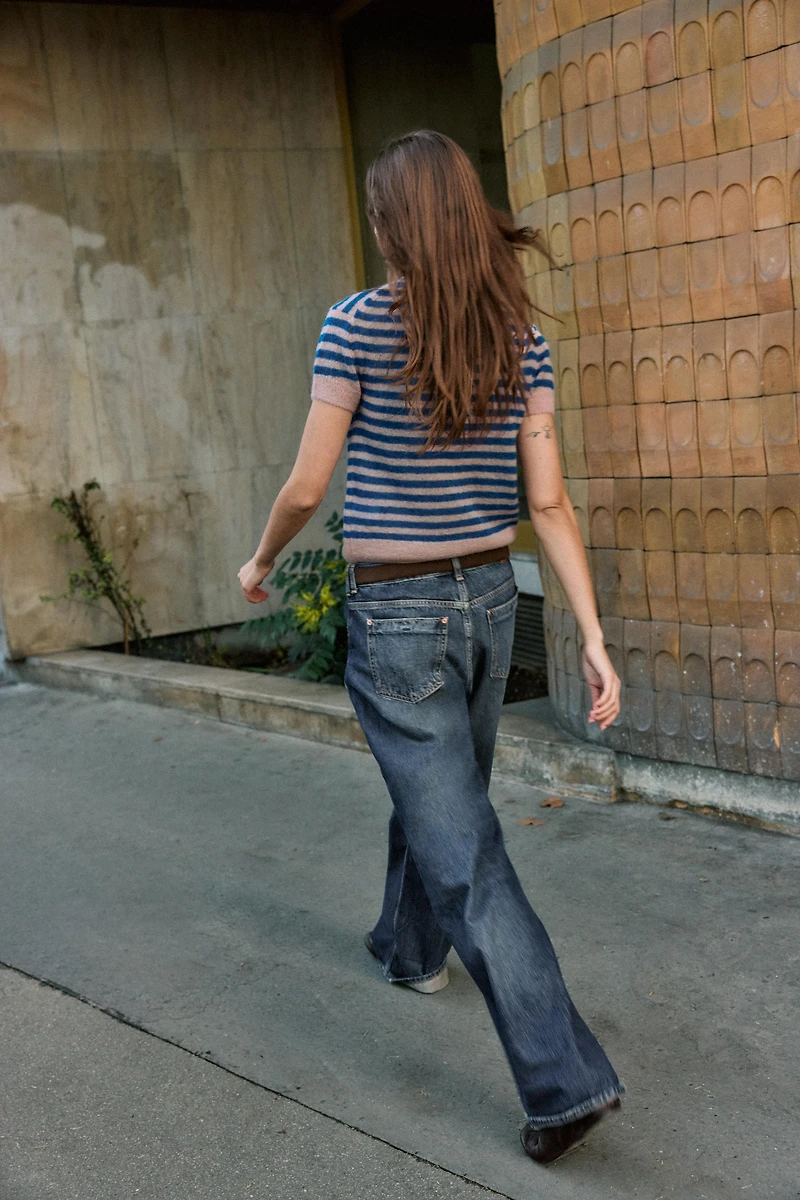 STRIPED WOOL BLEND JACKET