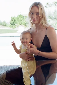 LONG POLKA DOT OVERALLS