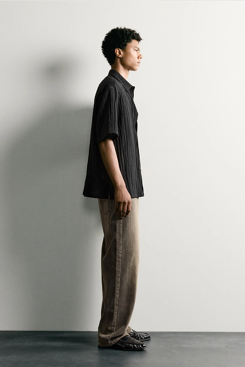 RELAXED FIT TEXTURED SHIRT
