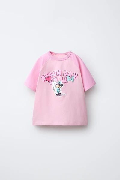 T-SHIRT MANCHES RAGLAN MINNIE MOUSE © DISNEY