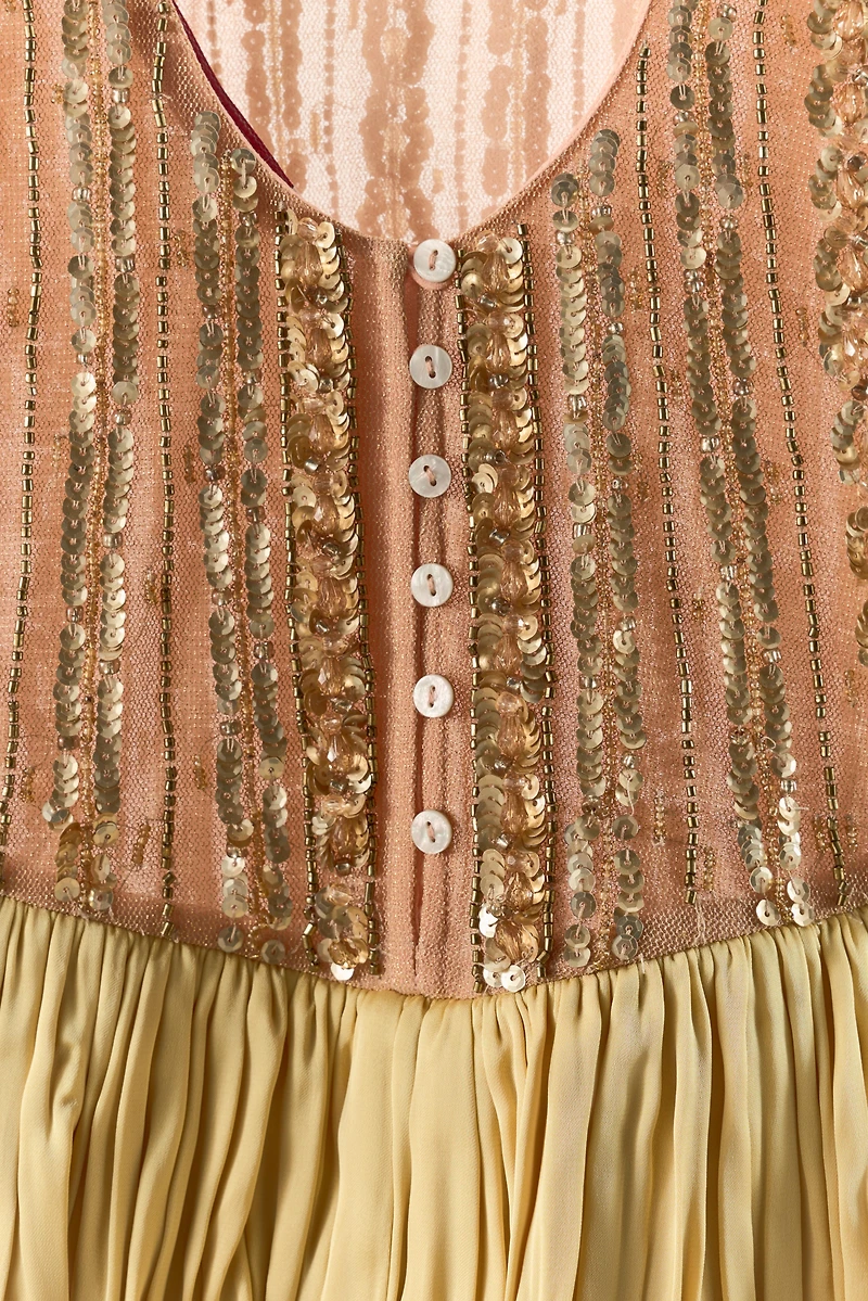 LIMITED EDITION COMBINED BEADED RUFFLE BODYSUIT